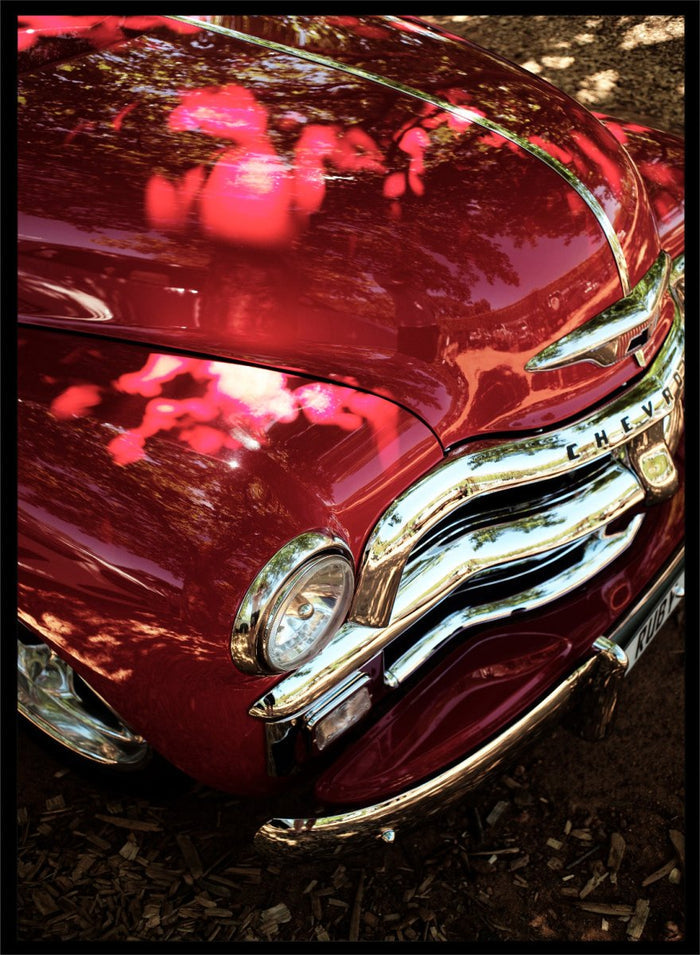 Shot by Clint - Vintage Red Car Art Print_Sugar & Canvas_Shot by Clint