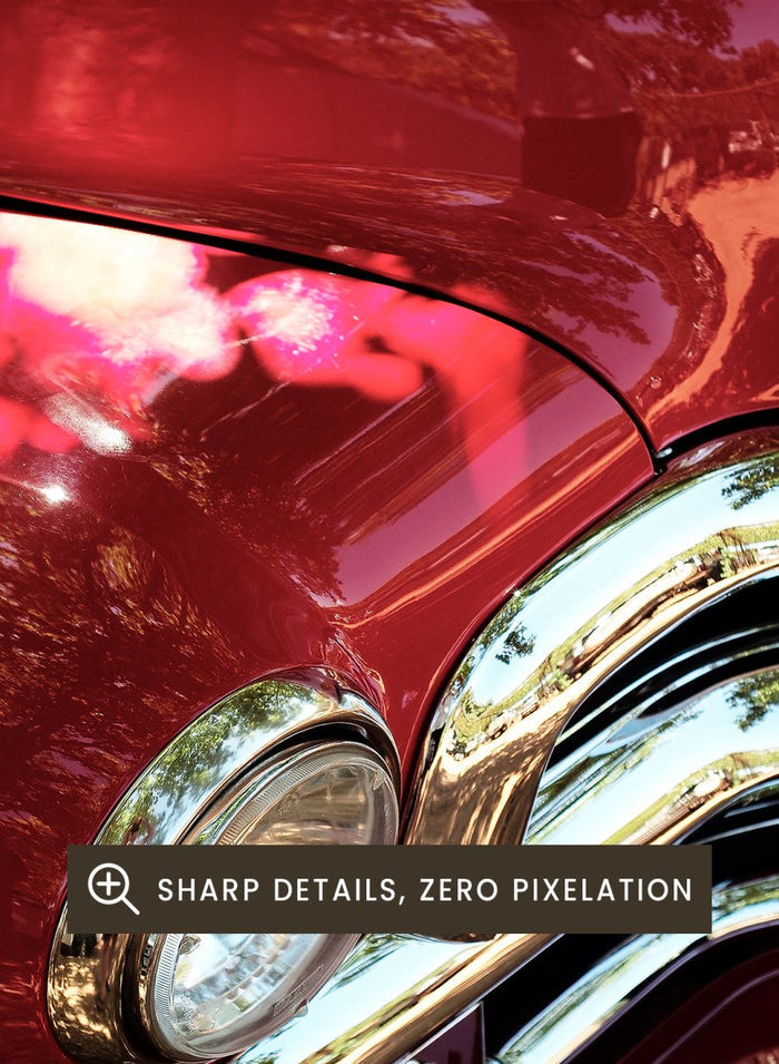 Shot by Clint - Vintage Red Car Art Print_Sugar & Canvas_Shot by Clint