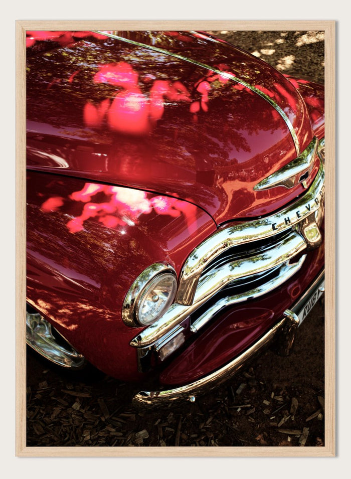 Shot by Clint - Vintage Red Car Art Print_Sugar & Canvas_Shot by Clint