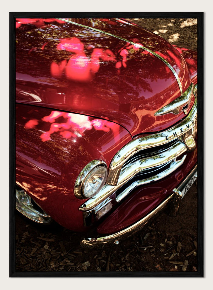 Shot by Clint - Vintage Red Car Art Print_Sugar & Canvas_Shot by Clint