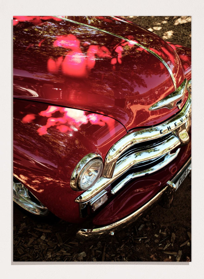 Shot by Clint - Vintage Red Car Art Print_Sugar & Canvas_Shot by Clint