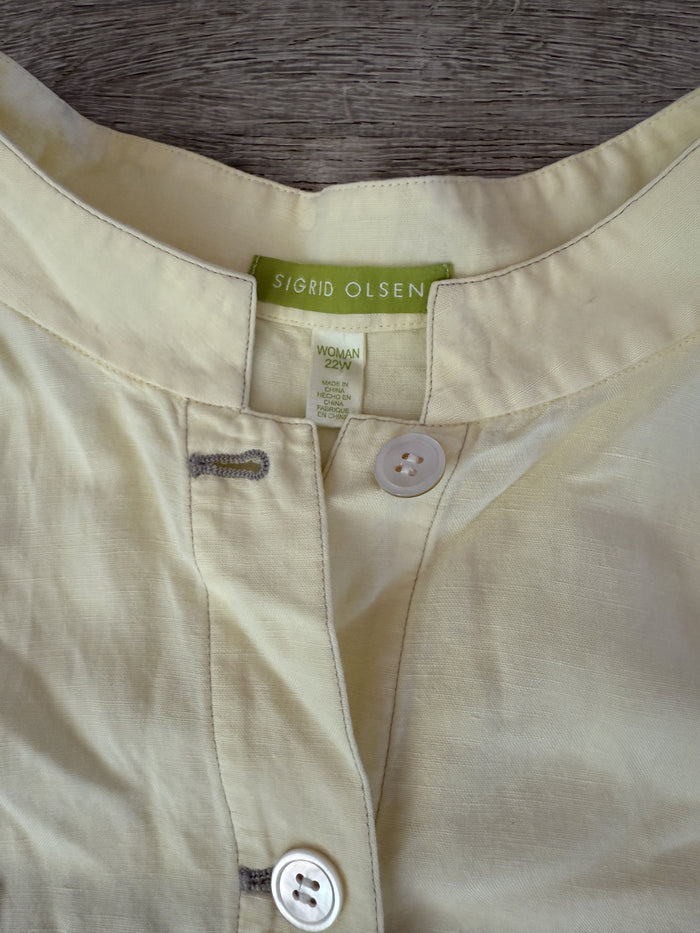 Sigrid Olsen Preowned great condition Size 22 Yellow Jacket