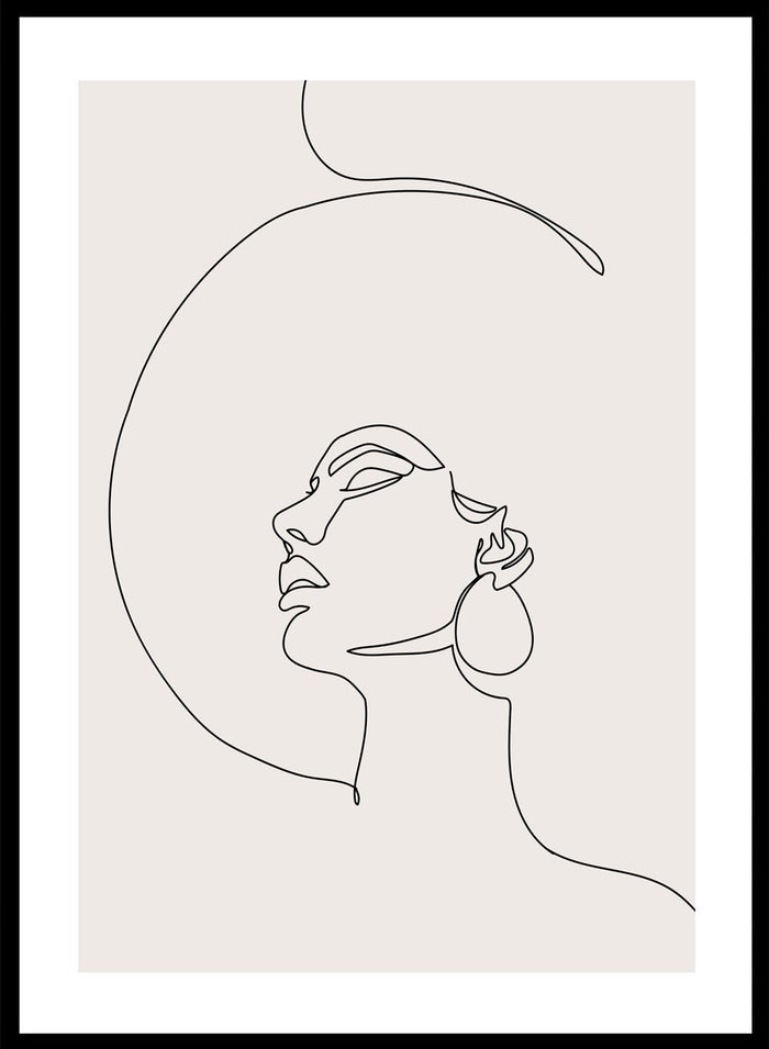Silhouette Line Art Print_Sugar & Canvas