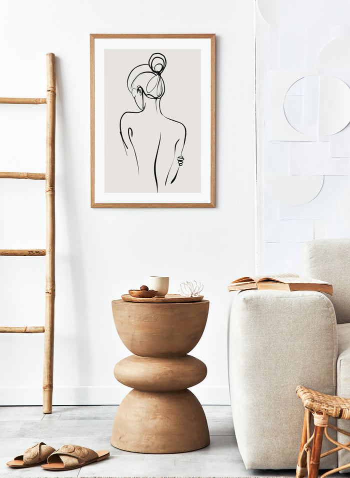 Silhouette Line Art Print