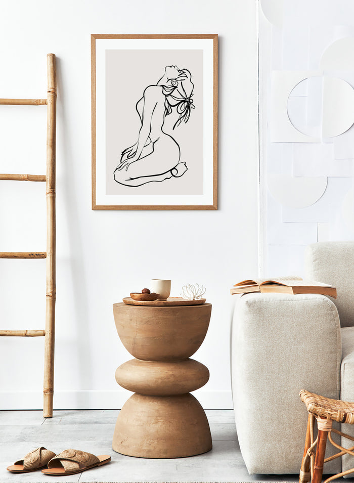 Silhouette Line Art Print