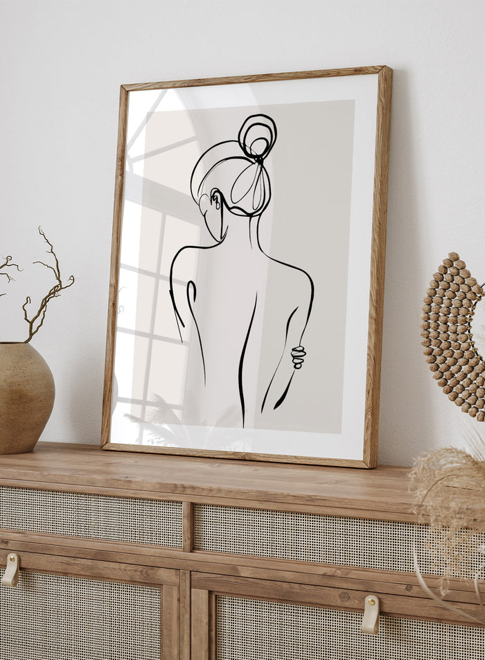 Silhouette Line Art Print
