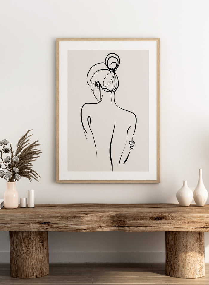 Silhouette Line Art Print