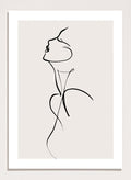 Silhouette Line Art Print