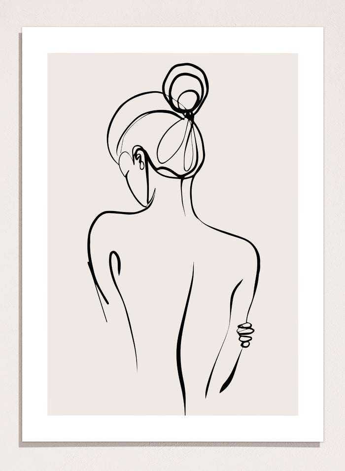 Silhouette Line Art Print