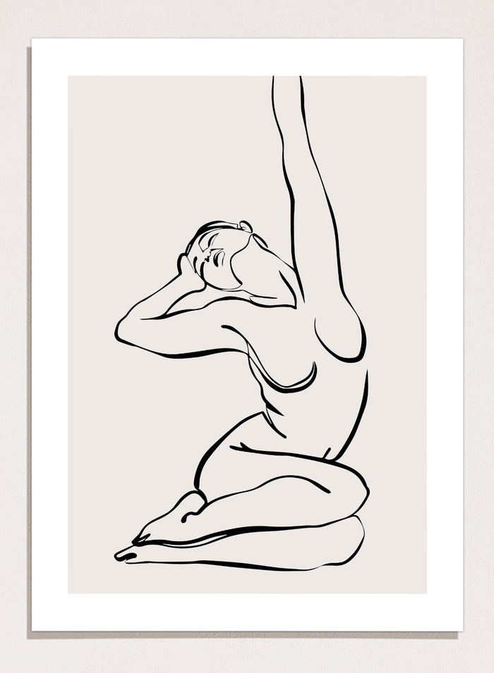 Silhouette Line Art Print