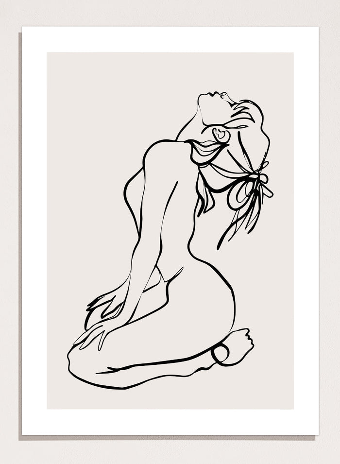 Silhouette Line Art Print