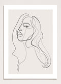 Silhouette Line Art Print