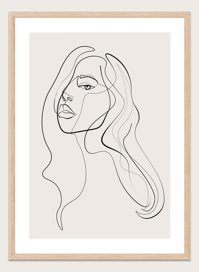 Silhouette Line Art Print