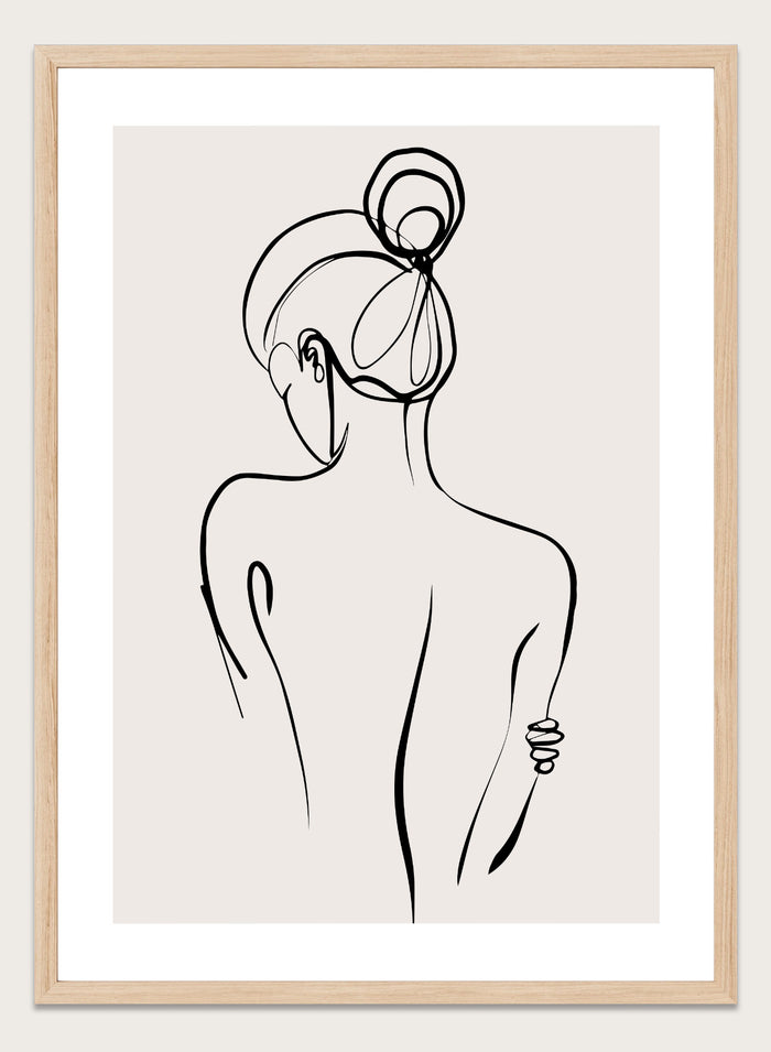 Silhouette Line Art Print