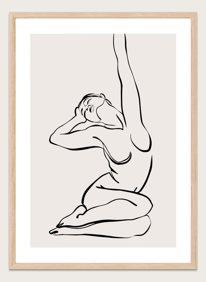 Silhouette Line Art Print