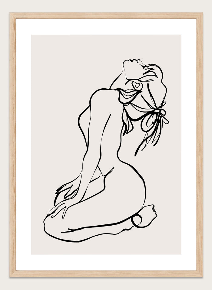 Silhouette Line Art Print