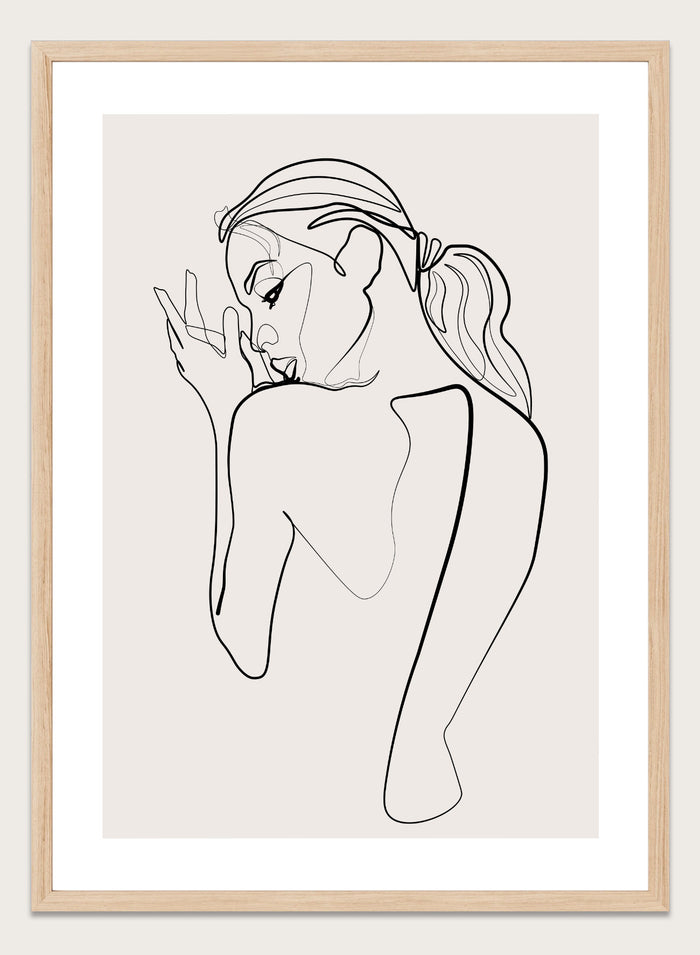 Silhouette Line Art Print