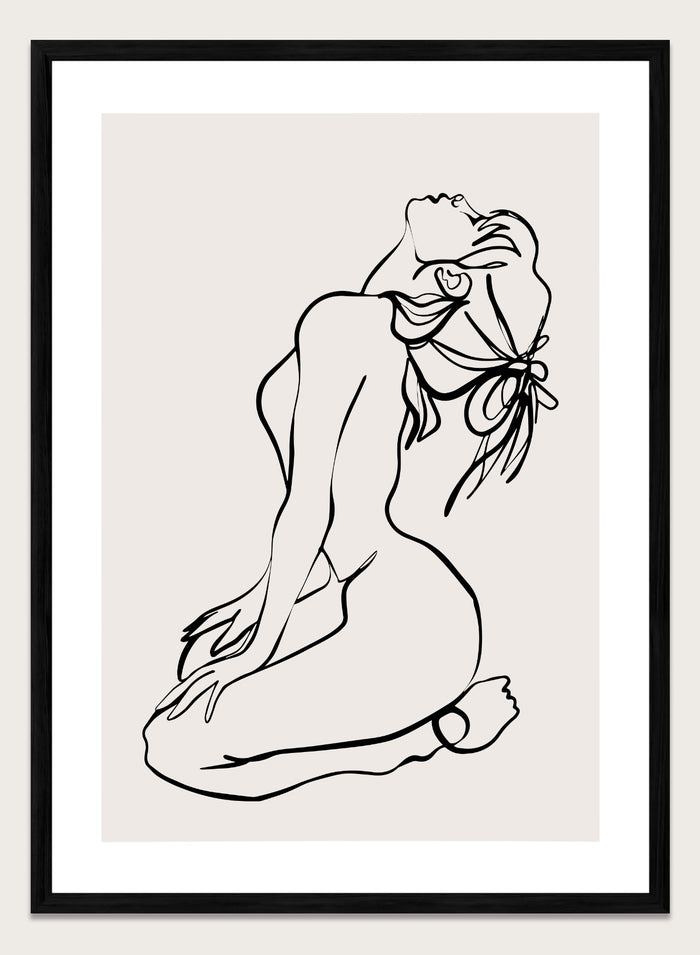 Silhouette Line Art Print