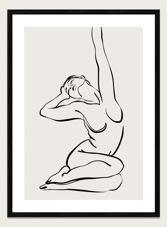 Silhouette Line Art Print