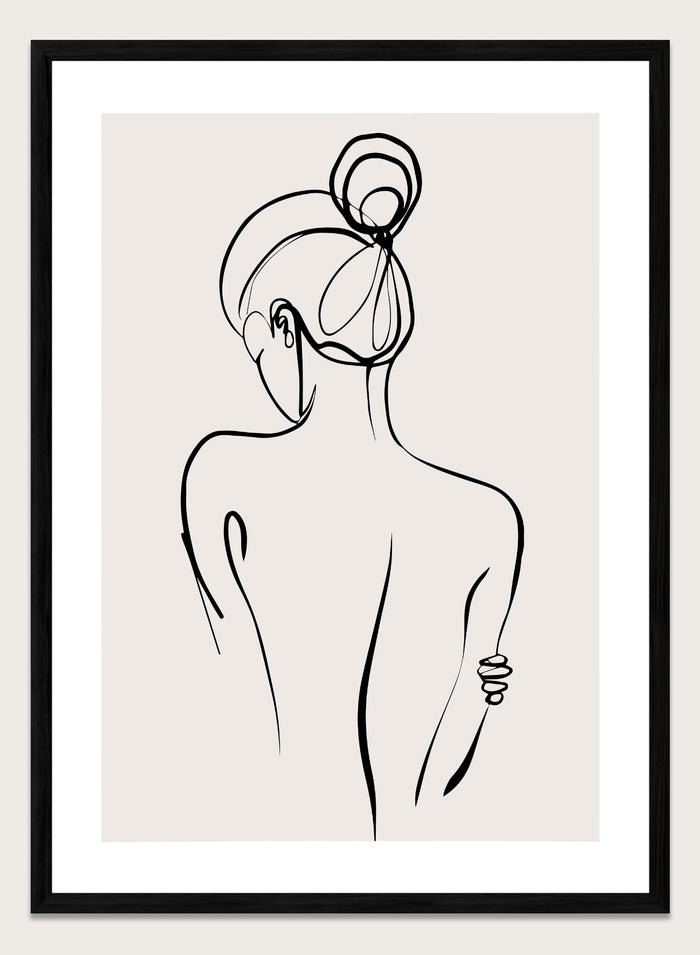 Silhouette Line Art Print