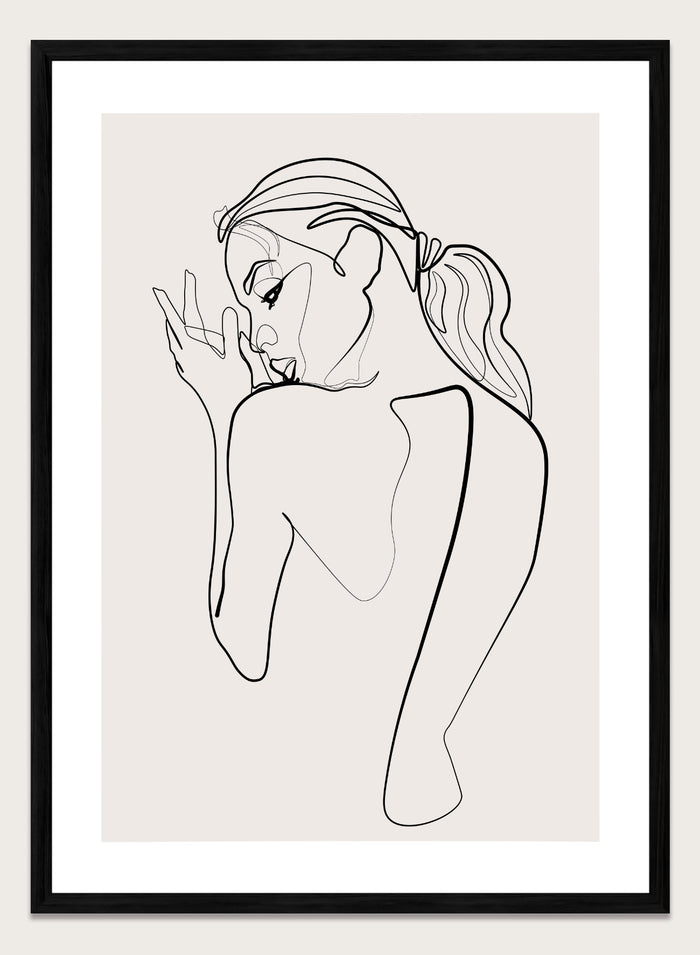 Silhouette Line Art Print