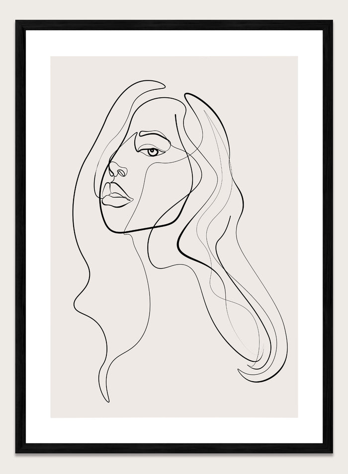 Silhouette Line Art Print