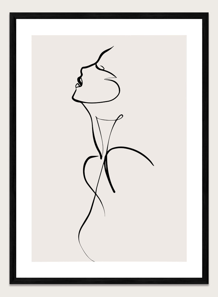 Silhouette Line Art Print