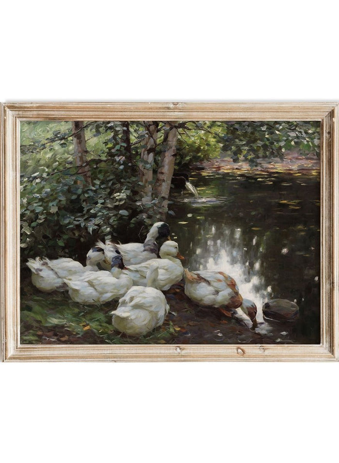 "Six Ducks by the Lake" Art Print_Sugar & Canvas_Koester Alexander