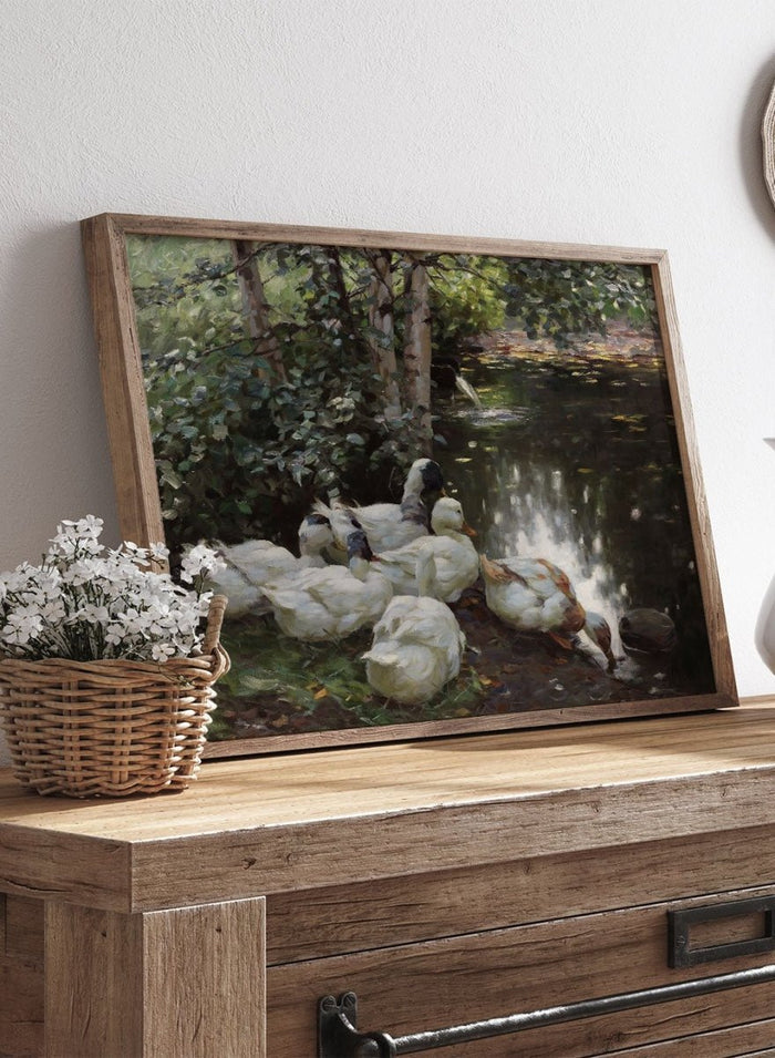 "Six Ducks by the Lake" Art Print_Sugar & Canvas_Koester Alexander