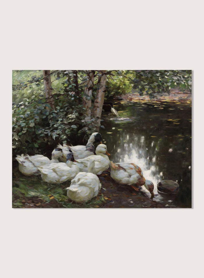 "Six Ducks by the Lake" Art Print_Sugar & Canvas_Koester Alexander