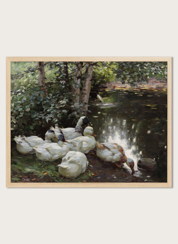 "Six Ducks by the Lake" Art Print_Sugar & Canvas_Koester Alexander
