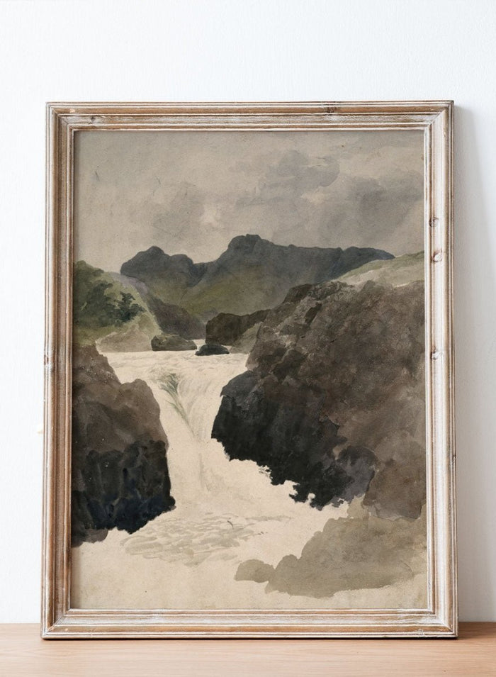 "Skelwith Force, Westmorland" Art Print_Sugar & Canvas_Robert Hills
