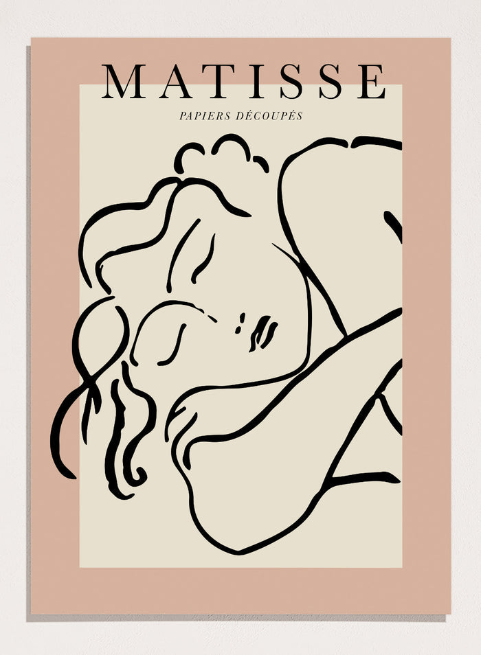 Sketch of Sleeping Woman by Henri Matisse