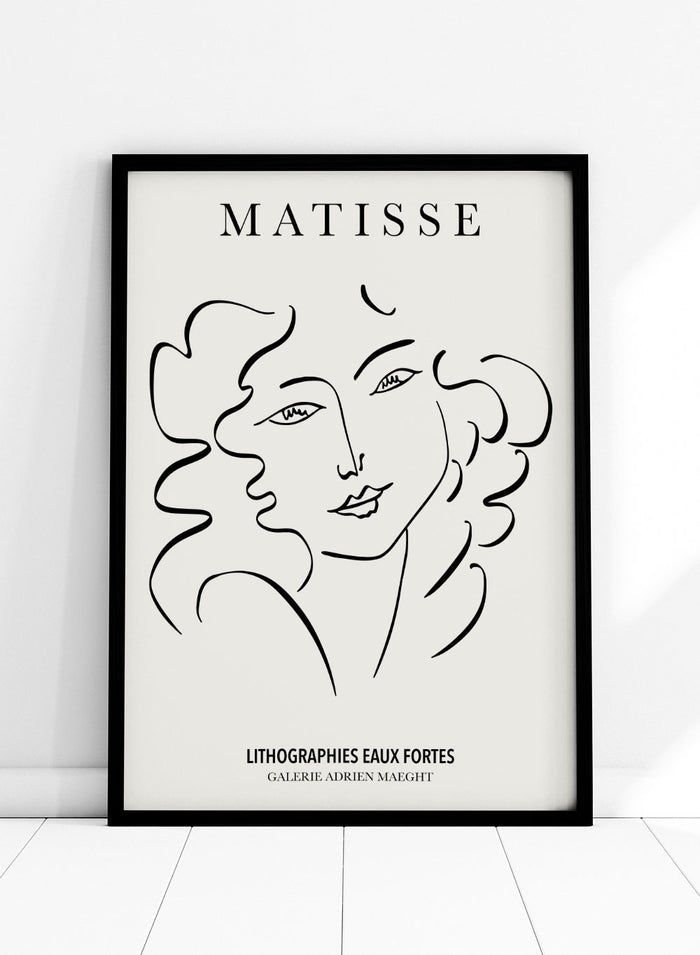 Sketch of Woman by Henri Matisse Print M72_Sugar & Canvas
