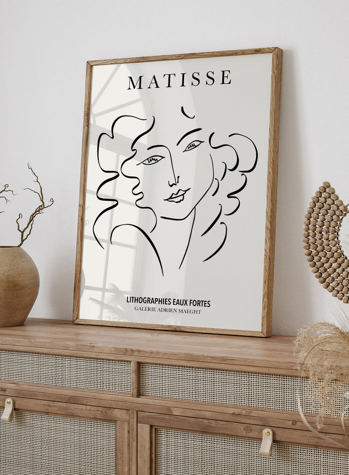 Sketch of Woman by Henri Matisse Print M72
