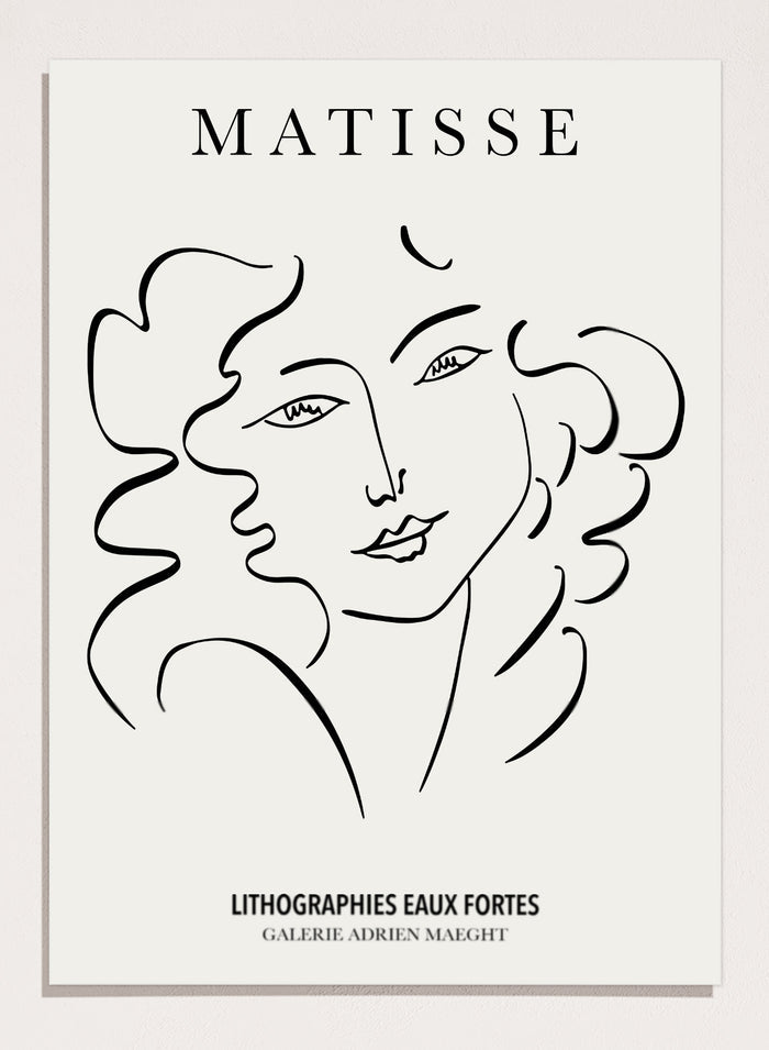 Sketch of Woman by Henri Matisse Print M72