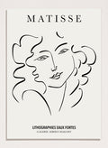 Sketch of Woman by Henri Matisse Print M72