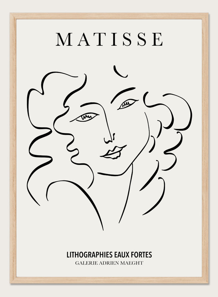 Sketch of Woman by Henri Matisse Print M72