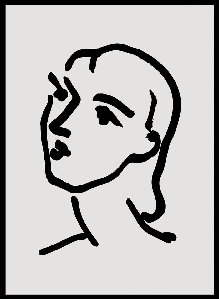 Sketch of Woman by Henri Matisse Print_Sugar & Canvas
