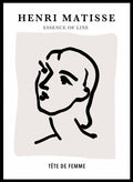 Sketch of Woman by Henri Matisse Print_Sugar & Canvas