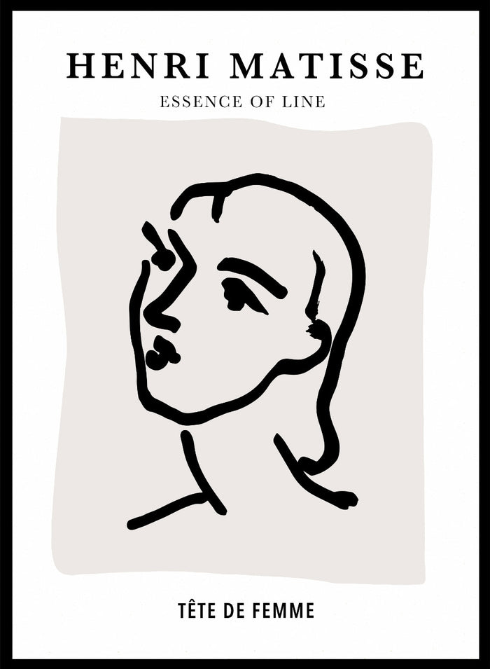 Sketch of Woman by Henri Matisse Print_Sugar & Canvas