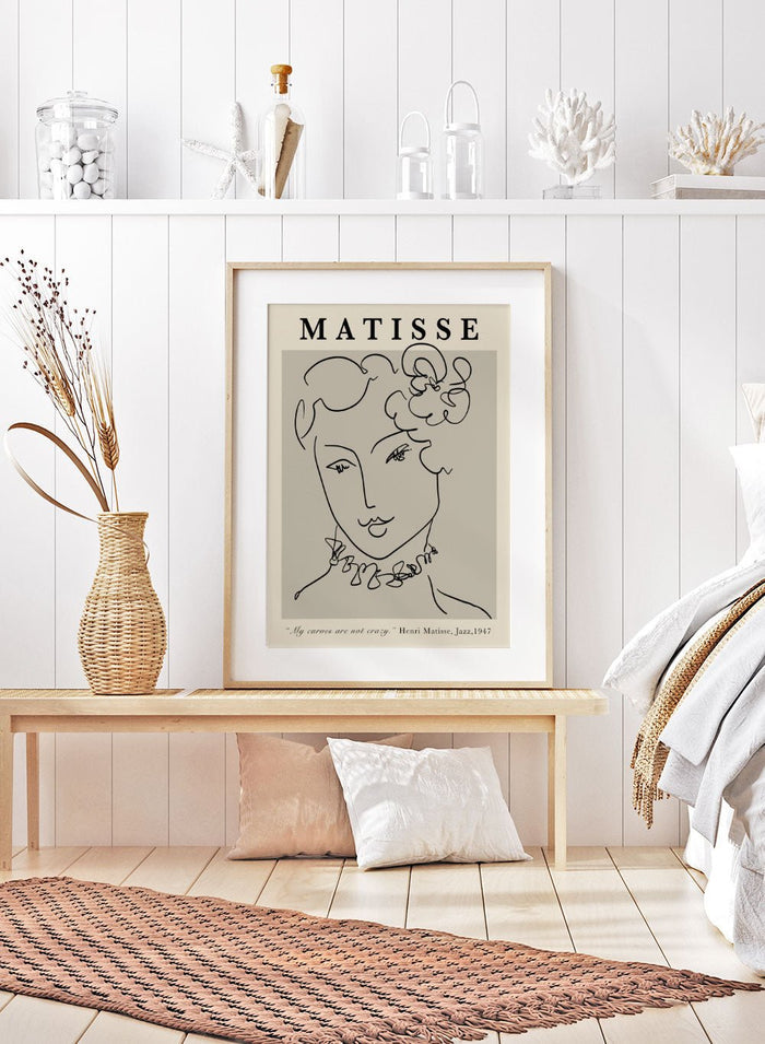 Sketch of Woman by Henri Matisse Print_Sugar & Canvas