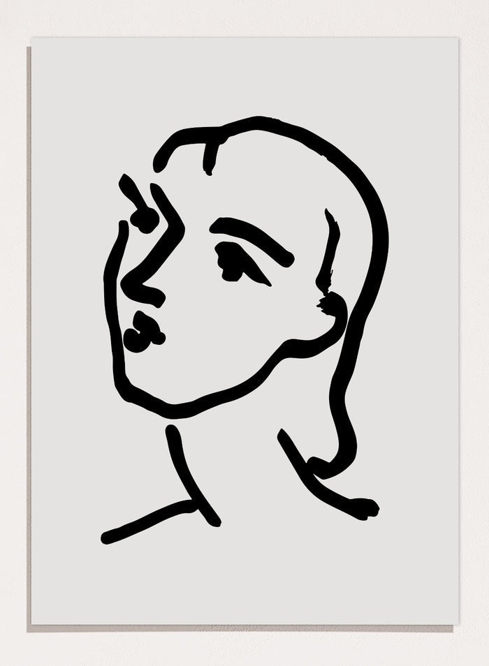 Sketch of Woman by Henri Matisse Print
