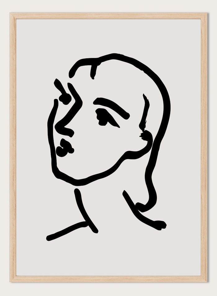 Sketch of Woman by Henri Matisse Print