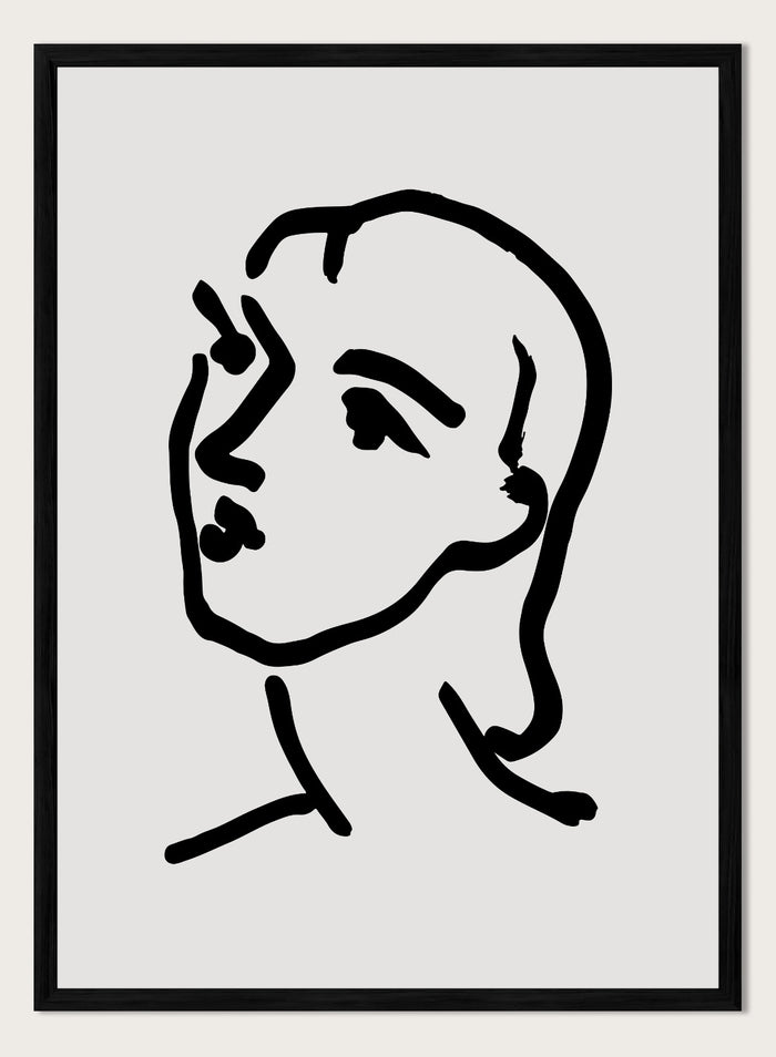 Sketch of Woman by Henri Matisse Print