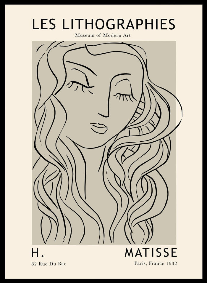 Sketch of Woman by Henri Matisse_Sugar & Canvas