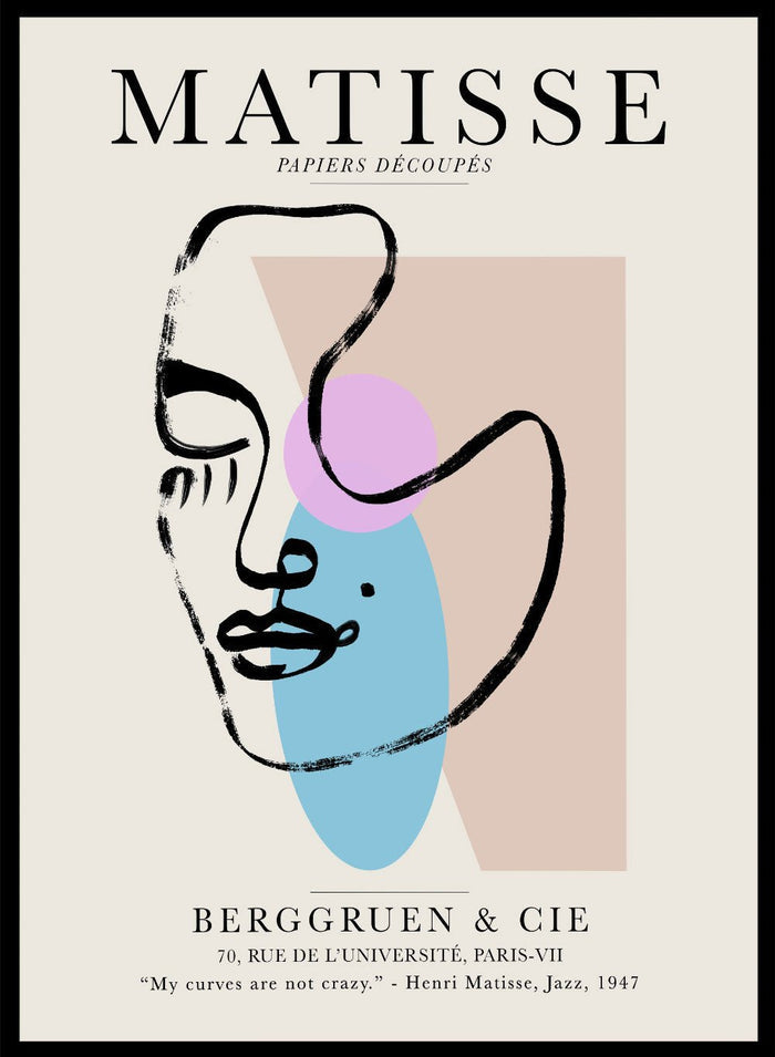 Sketch of Woman Matisse Print_Sugar & Canvas