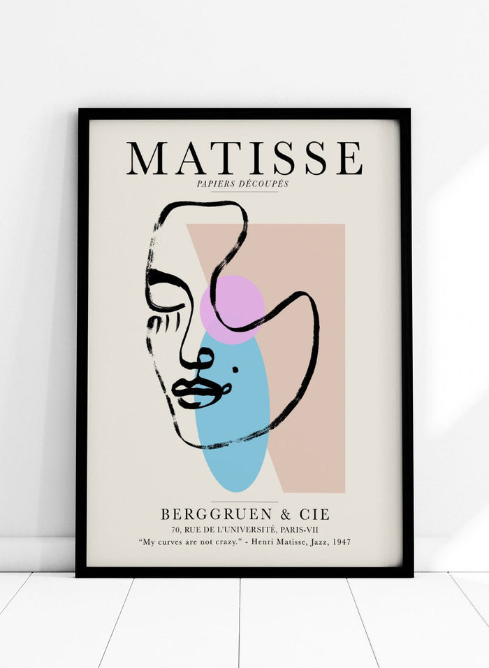 Sketch of Woman Matisse Print_Sugar & Canvas