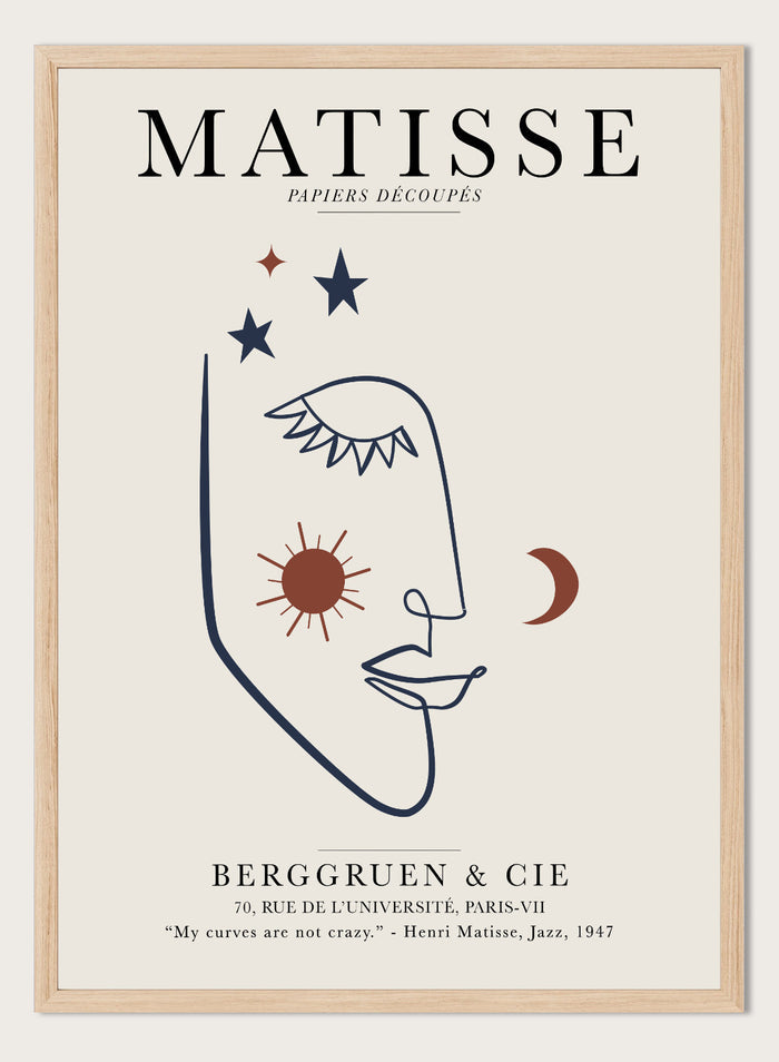 Sketch of Woman Matisse Print