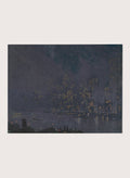 "Skyscrapers at Night" Art Print_Sugar & Canvas_Joseph Pennell